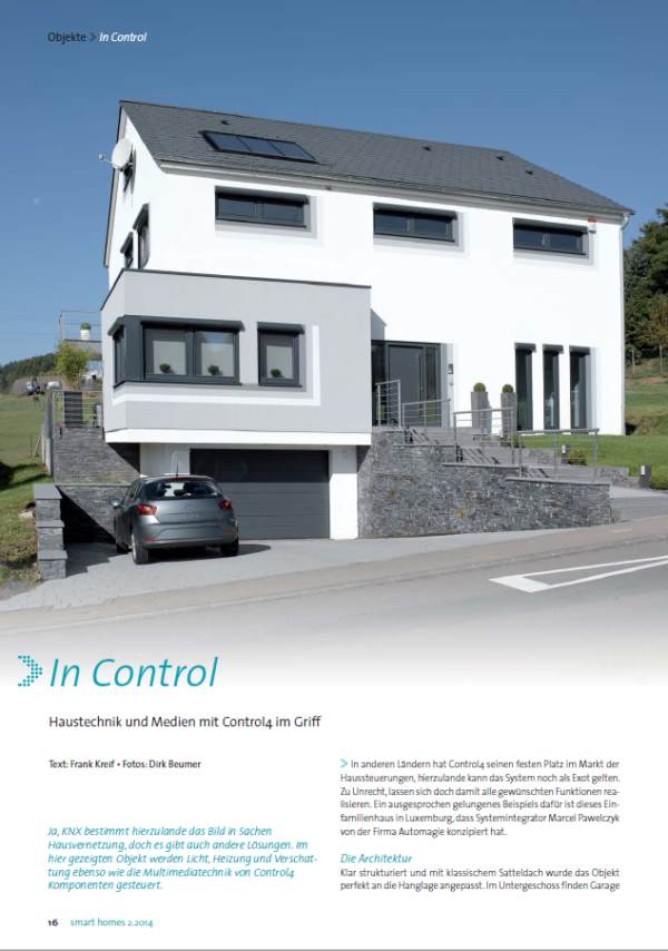 In Control – Haustechnik und Medien mit Control4 im Griff